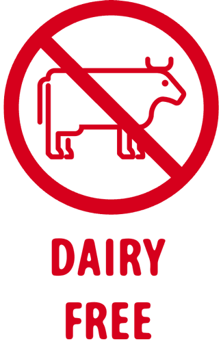dairy free chocolate badge