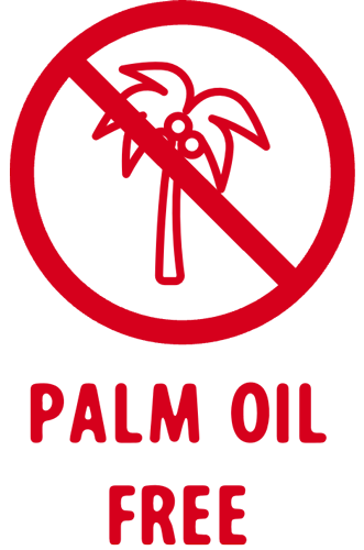 palm oil free chocolate badge