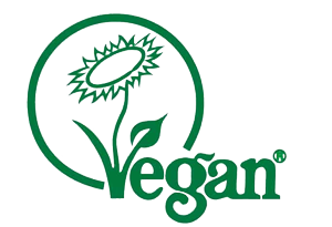 The Vegan Society certified Vegan badge - Push vegan chocolate buttons.
